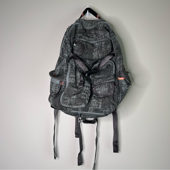 lululemon athletica Handbags - Lululemon Cruiser Backpack Original 2009 Design Grey Multicolour Print 50 LB